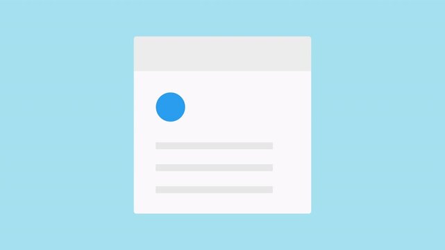 Align Paragraph Icon Button Video Animated with Alpha Matte