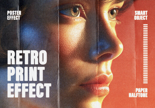 Retro Print Photo Effect