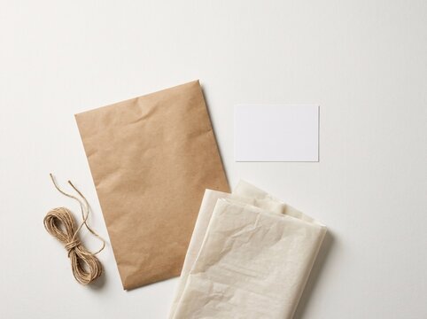 Kraft Mailer Flat Lay for Ecommerce Returns