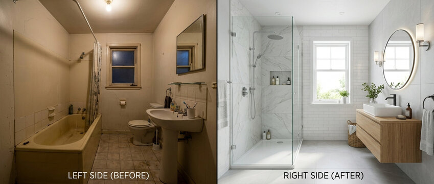 Bathroom Renovation Before and After: Old to Modern Luxury Remodel