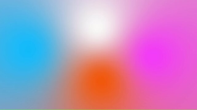 Abstract color gradient background. blurred blend 4 color liquid flow design. Four color gradient animation changing colors 4k animation with alpha channel on solid background