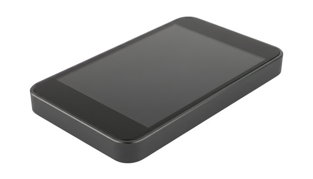 modern smartphone device with blank screen for mobile technology, digital communication, app interface, online business, e-commerce and consumer electronics concepts