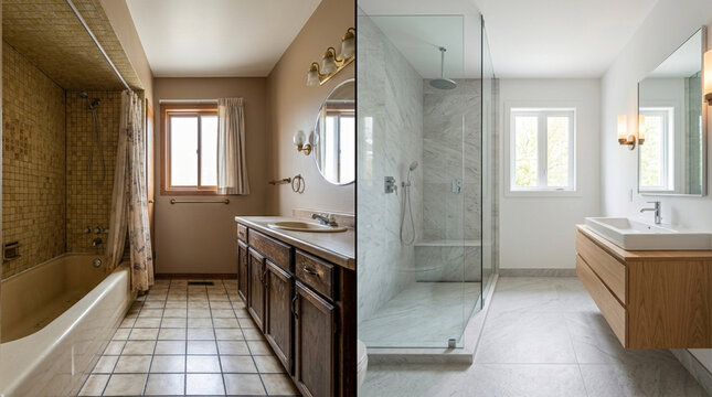 Bathroom Renovation Before and After: Old vs New Modern Design