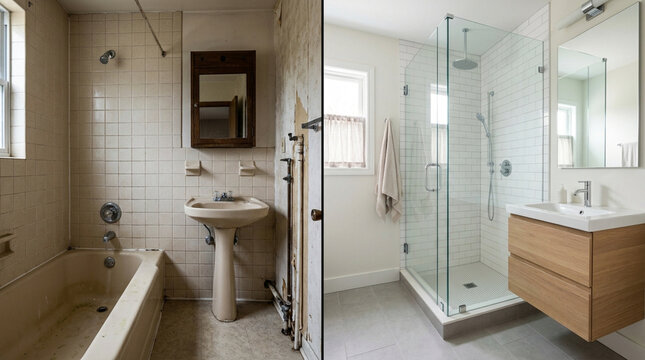Bathroom Renovation Before and After: Old to Modern Makeover
