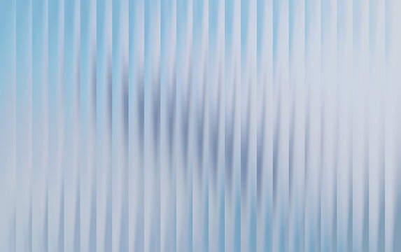 Abstract background, of vertical white, stripes and soft, blue gradient light effects