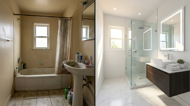 Bathroom Renovation Before and After: Old vs Modern Design
