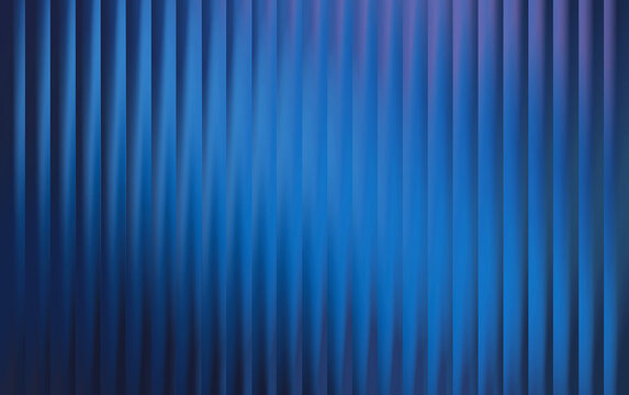 Vertical blue stripes with soft gradient lighting, abstract background, pattern of parallel lines
