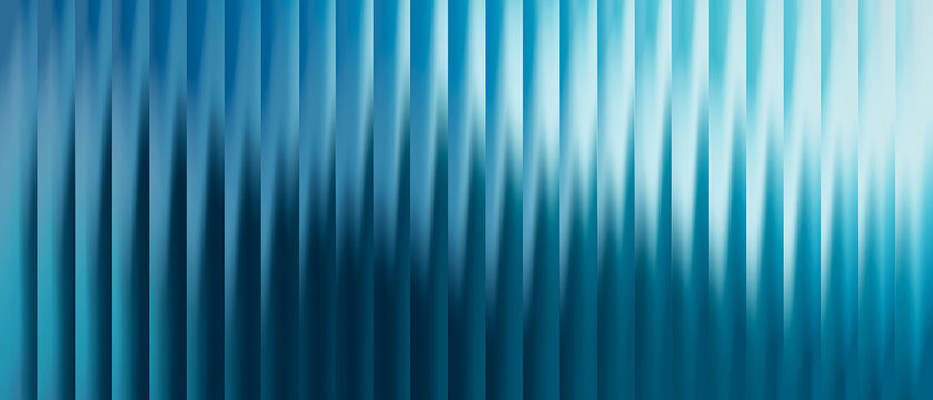 Vertical blue gradient stripes with soft light reflections and blurred linear texture pattern