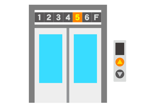 エレベーターのベクターイラスト素材3