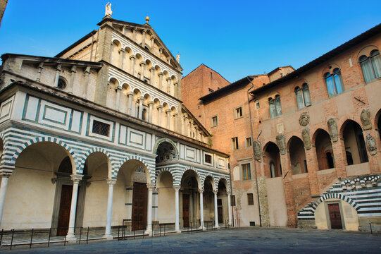 Pistoia, Italy: facade of the historic cathedral