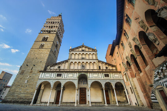 Pistoia, Italy: facade of the historic cathedral