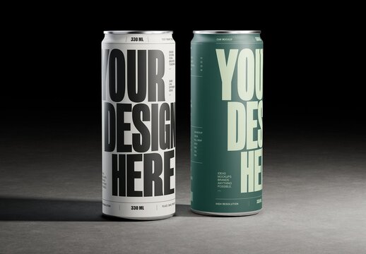 Concrete Studio 330ml Can Mockup