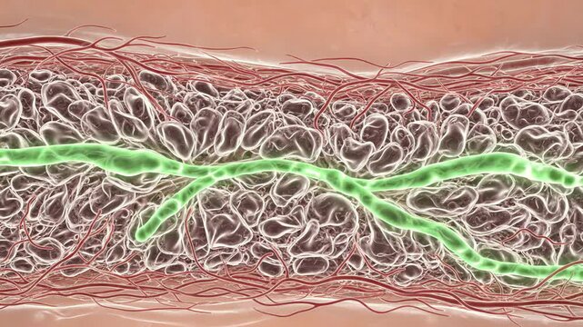 Drainage of interstitial fluid through a healthy lymphatic capillary network beneath translucent human skin