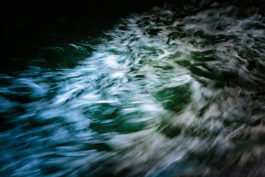 Wind generated rough water, Puget Sound, Seattle
