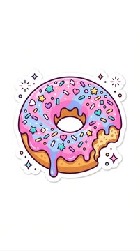 vector illustration of a doughnut 
