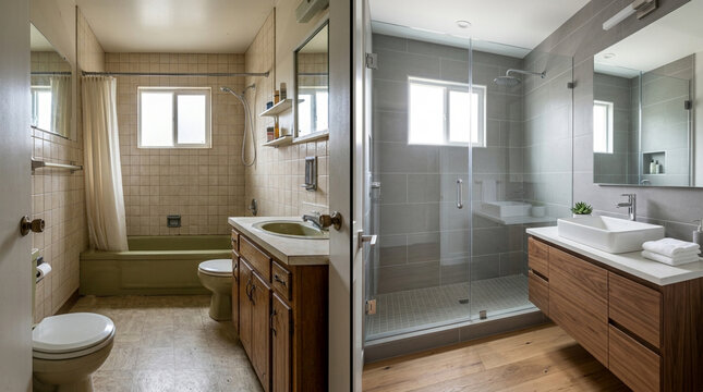 Before and After Bathroom Renovation: Old to Modern Style