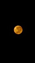 A moon at dark night sky © Imad El Azhar