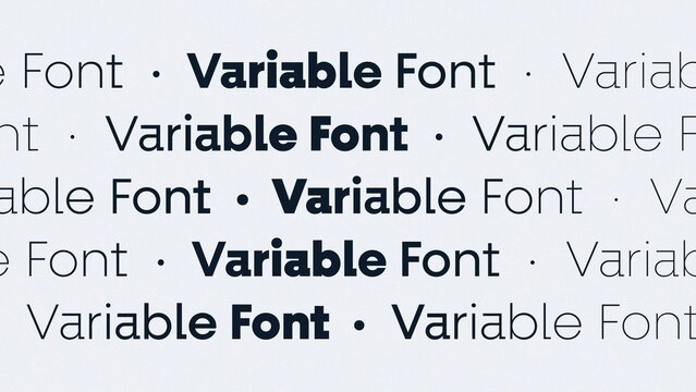 Variable Weight Kinetic Typography Fluid Motion Title