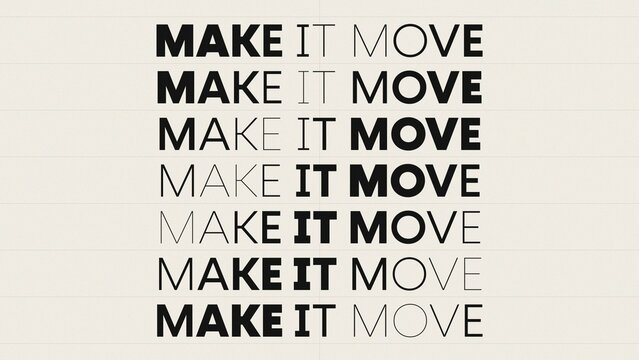 Variable Font Weight Wave Smooth Text Flow