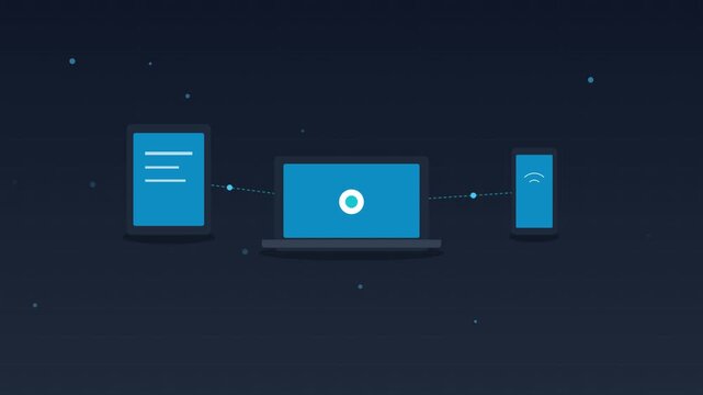 vector illustration of networking data