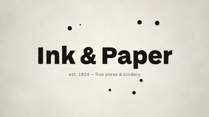 Ink Bleed Letterpress Splatter Typography Title Reveal