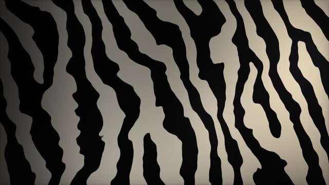 Zebra Print Satin Fabric Flowing Folds Seamless Loop