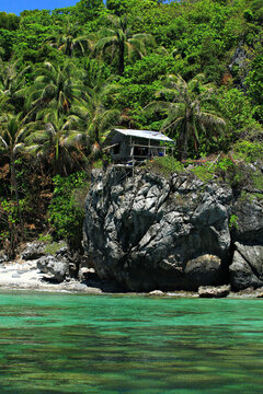 Scenery of Koh langka Jew Island in mu koh chumphon National Park and marine reserves islands. Chumphon Province, Thailand