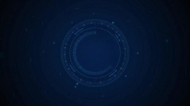 Futuristic digital number counter animation from 0 to 8 with cyan glowing numerals