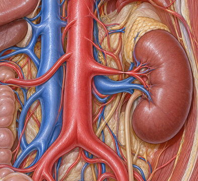 Renal Artery Stenosis in Detailed Abdominal Vascular Anatomy