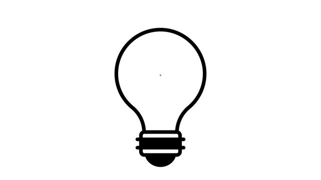 toxic thinking patterns animation, negative thought processes animated video, light bulb containing skull motion graphics