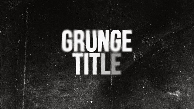 Grunge Title