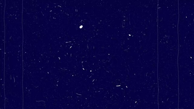 Noise, dirt, dust, scratches and grain on old damaged film surface. Old film look, tv signal with white vertical bad interference, static noise background. Screen mode usage for overlay your footage.