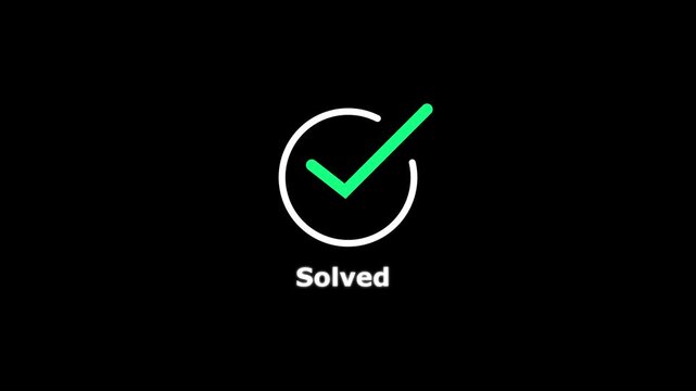 Animated green checkmark icon with submitted text for ui ux and digital confirmation