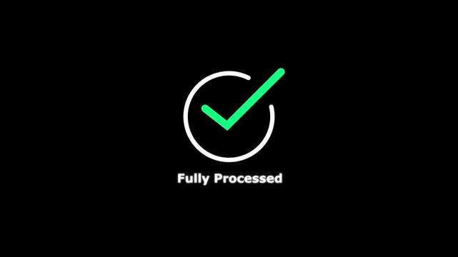 Payment successful animation with green checkmark icon for e-commerce and digital transactions