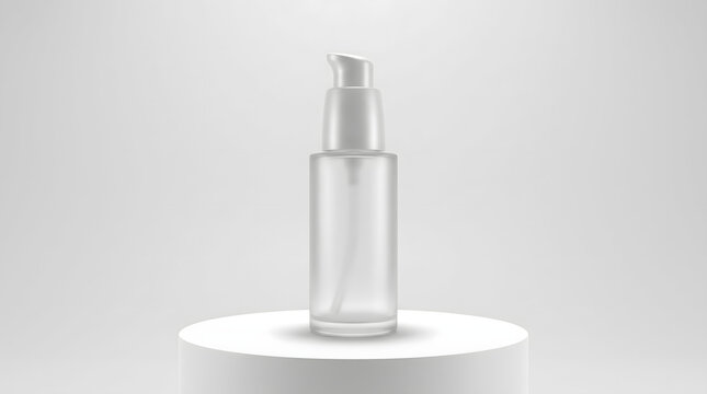 Minimalist transparent background perfume bottle graphic for branding and design projects