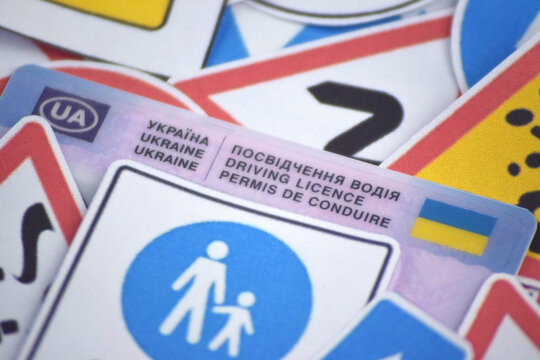 Driving school and driving lessons concept, education concept