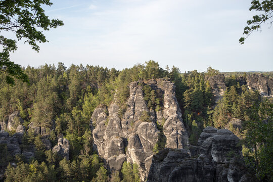 im elbsandsteingebirge in der s&auml;chsischen schweiz im osten deutschlands an der grenze zu Tschechien