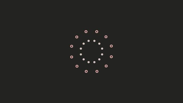 Circular Light Pattern Forming in Dark Background