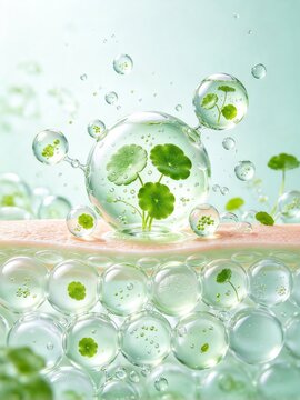 Centella asiatica gotu kola extract ingredient bubbles