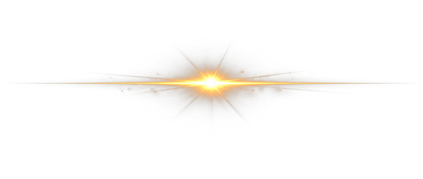 Bright Horizontal Light Flare Glow Icon