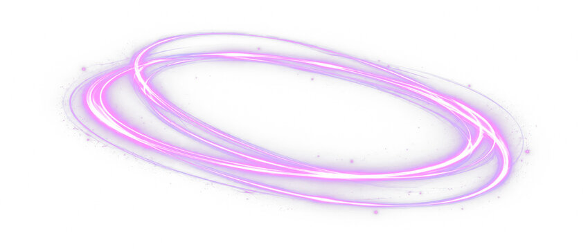 Glowing Purple Light Ring Effect Icon
