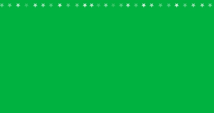 Digital animation of multiple star icons with copy space on black background