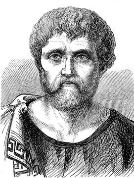 Marcus Annaeus Seneca, known as Seneca the Elder and Seneca the Rhetorician 54 BC 39 AD Roman rhetor and writer, History of Ancient Rome, Roman Empire, Italy, digitally restored reproduction from a 19th century original