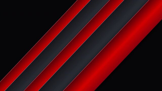 Metallic Glowing Crimson Red and Titanium Diagonal Pipes Motion Loop