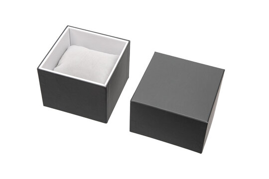 Open cardboard gift box for watch
