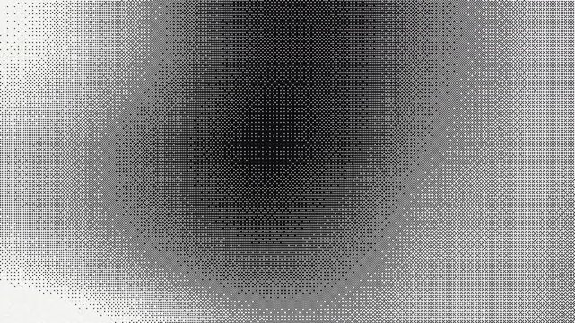 Retro 8 bit dither gradient on white 4K seamless loop
