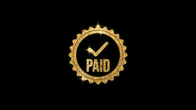 Paid Stamp Seal Animation for Payment Confirmation and Invoice Videos