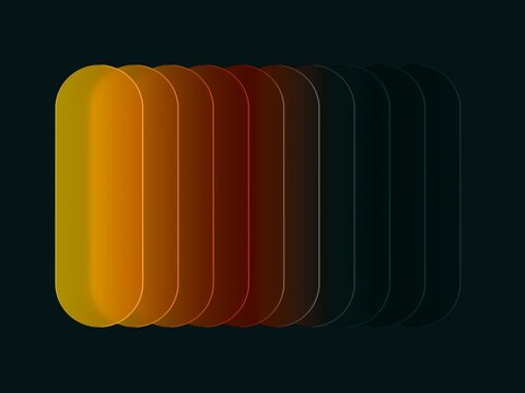 Layers of Color in a Geometric Design