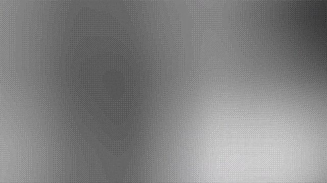 Fine Bayer dither gradient pixel pattern on white 4K seamless loop