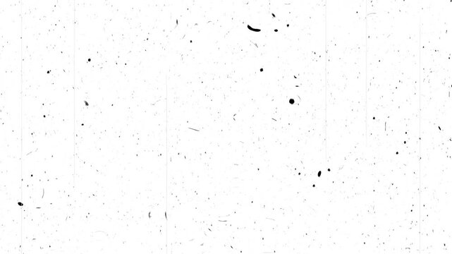 Old film grain scratches for video, old film, dirty and hairs to be used in multiply or overlay layer effect, overlay effect on frame imitation of old movie on white screen. 4k video